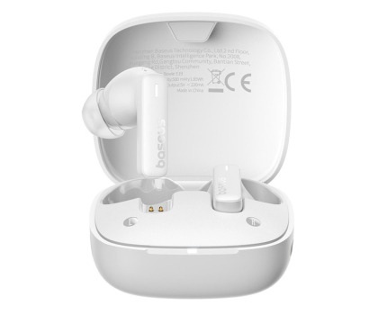 True Wireless BASEUS Bowie E19 TWS dokanałowe - białe